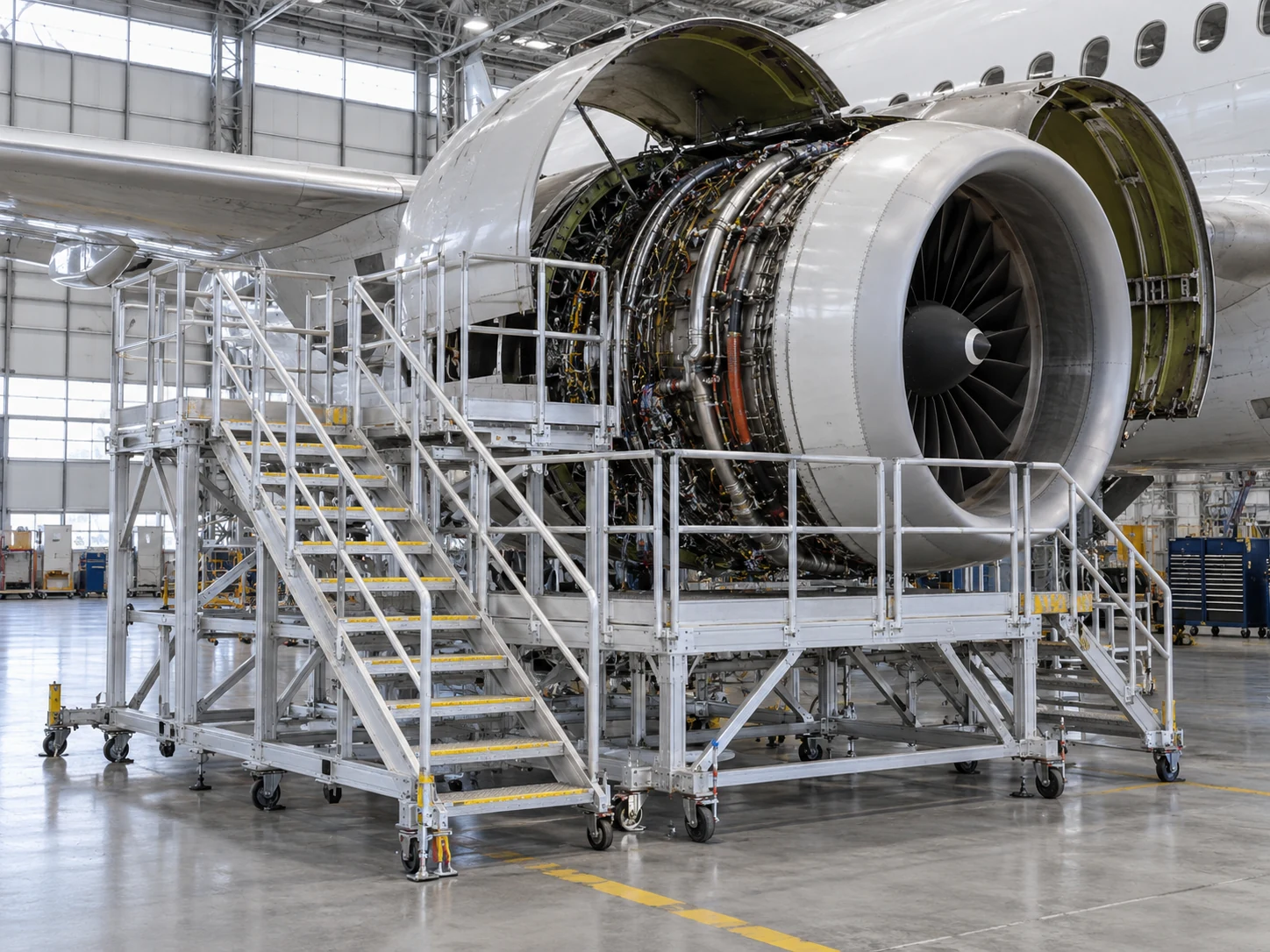 Widebody Engine Inspection Stand